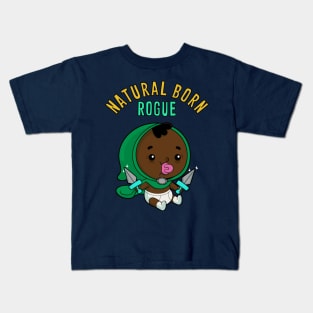 Natural Born Rogue - dark skin tone Kids T-Shirt